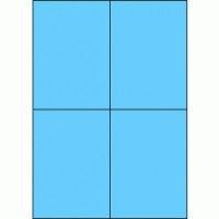Premium Papier-Etiketten. 105x148 mm, Blau, 200...