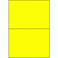 Premium Papier-Etiketten, 210x148 mm, Gelb, 100...