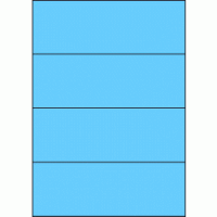 Premium Papier-Etiketten, 210x74 mm, Blau, 200 Etiketten,...