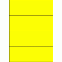 Premium Papier-Etiketten, 210x74 mm, Gelb, 200 Etiketten,...