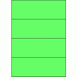 Premium Papier-Etiketten, 210x74 mm, Grün, 200 Etiketten, 50 Blatt A4 / Pack