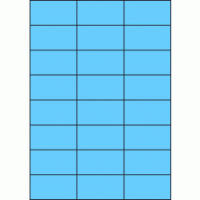 Premium Papier-Etiketten, 70x37 mm, Blau, 1200 Etiketten,...