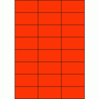 Premium Papier-Etiketten, 70x37 mm, Rot, 1200 Etiketten,...