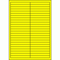 Premium Papier-Etiketten, 97x11 mm, Gelb, 2500 Etiketten,...