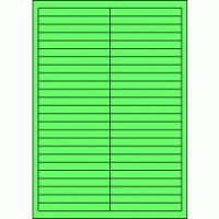 Premium Papier-Etiketten, 97x11 mm, Grün, 2500...
