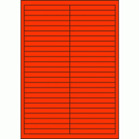 Premium Papier-Etiketten, 97x11 mm, Rot, 2500 Etiketten,...