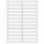 Premium Papier-Etiketten, 97x11 mm, Weiss, 2500 Etiketten, 50 Blatt A4 / Pack