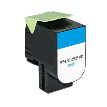 Premium Toner kompatibel Lexmark (C2320C0) Cyan 1.000 Seiten