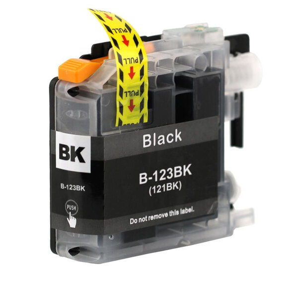 Premium Drucker-Patrone kompatibel Brother (LC-123 BK) Black 15ml.