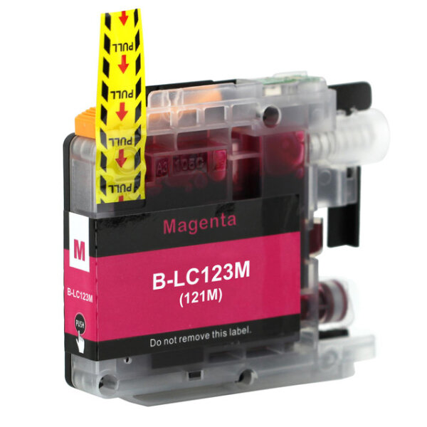 Premium Drucker-Patrone kompatibel Brother (LC-123 M) Magenta 10ml.