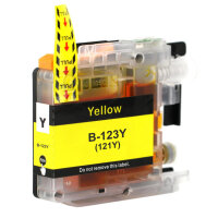 Premium Drucker-Patrone kompatibel Brother (LC-123 Y)...
