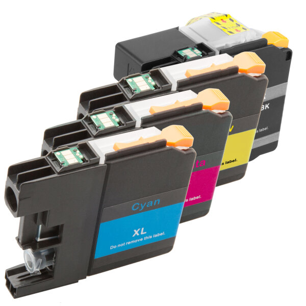 Premium Multipack Drucker-Patronen kompatibel Brother (LC-22E) BK+C+M+Y