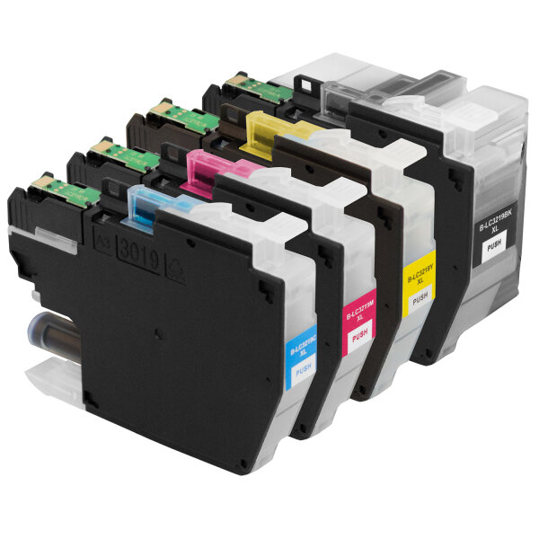 Premium Multipack Drucker-Patronen kompatibel Brother (LC-3219 XL VAL) BK+C+M+Y, 65ml/20ml