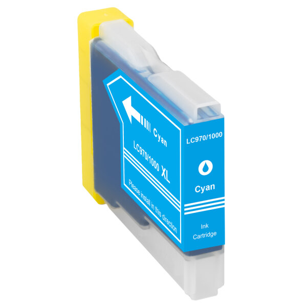 Premium Drucker-Patrone kompatibel Brother (LC-970 C) Cyan 15ml
