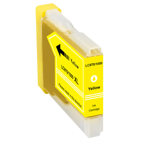 Premium Drucker-Patrone kompatibel Brother (LC-970 Y) Yellow 15ml