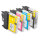 Premium Multipack Drucker-Patronen kompatibel Brother (LC-980 VAL) BK+C+M+Y, 15ml/10ml