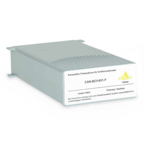 Premium Drucker-Patrone kompatibel Canon (BCI-1431Y) Yellow