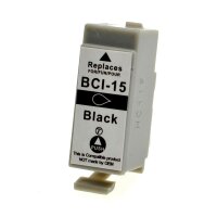 Premium Drucker-Patrone kompatibel Canon (BCI-15BK) Black...