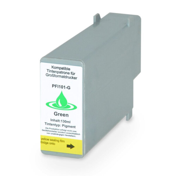 Premium Drucker-Patrone kompatibel Canon (PFI-101 G / 0890B001) Grün 130ml.