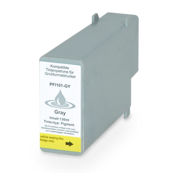 Premium Drucker-Patrone kompatibel Canon (PFI-101 PGY / 0892B001) Grau-Photo 130ml.