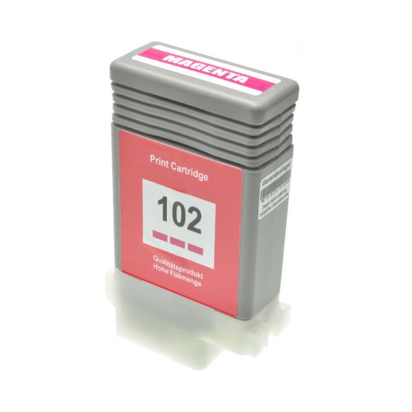 Premium Drucker-Patrone kompatibel Canon (PFI-102 M / 0897B001) Magenta 130ml.