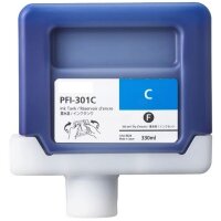 Premium Drucker-Patrone kompatibel Canon (PFI-301 C /...