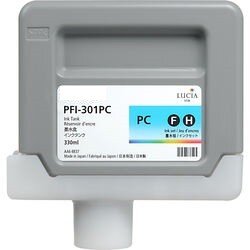 Premium Drucker-Patrone kompatibel Canon (PFI-301 PC / 1490B001) Photo-Cyan 330ml.