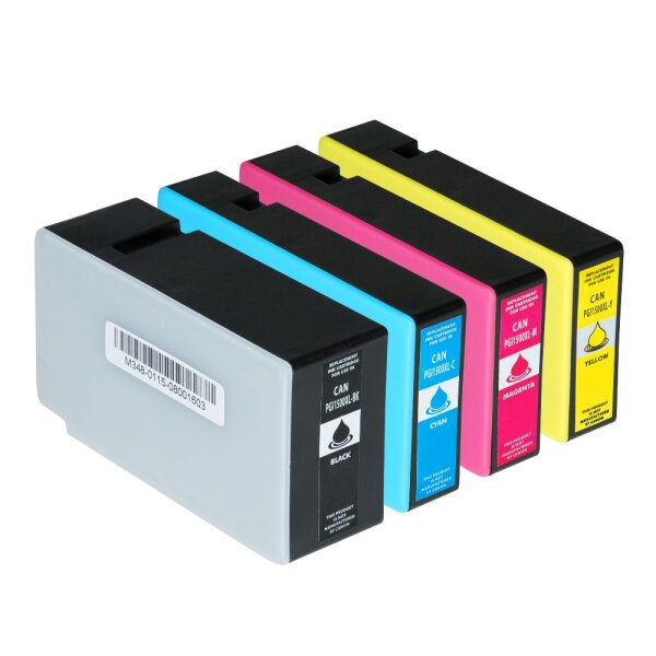 Premium Multipack Drucker-Patronen kompatibel Canon (PGI-1500 XLBKCMY) BK+C+M+Y, 34,7ml/12ml