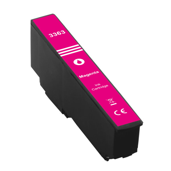 Premium Drucker-Patrone kompatibel Epson (T3363 / 33XL) Magenta, XL-Inhalt = 14ml