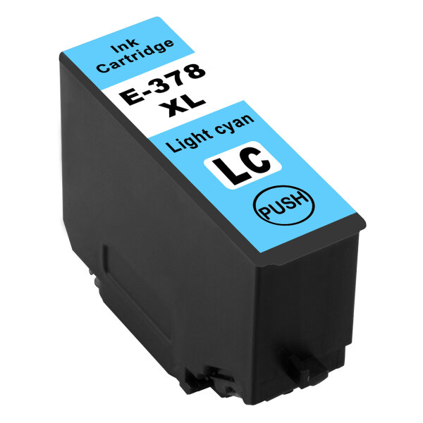 Premium Drucker-Patrone kompatibel Epson (T3795 / 378XL) Cyan-Light, XL-Inhalt = 12ml