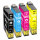 Premium Multipack Drucker-Patronen kompatibel Epson (502XL) BK+C+M+Y, 13ml/12ml