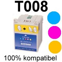Premium Drucker-Patrone kompatibel Epson (T008) Color