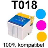 Premium Drucker-Patrone kompatibel Epson (T018) Color