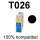 Premium Drucker-Patrone kompatibel Epson (T026) Black