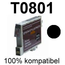 Premium Drucker-Patrone kompatibel Epson (T0801) Black 13ml