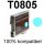 Premium Drucker-Patrone kompatibel Epson (T0805) Cyan-Hell 13ml