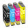 Premium Multipack Drucker-Patronen kompatibel Epson (T1291+T1292+T1293+T1294) BK+C+M+Y, 14ml/8,5ml