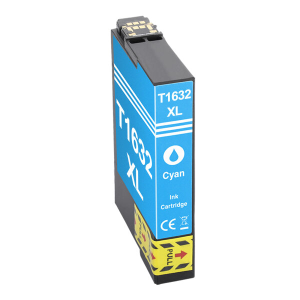 Premium Drucker-Patrone kompatibel Epson (16XL / T1632) Cyan, XL-Inhalt = 10ml