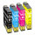 Premium Multipack Drucker-Patronen kompatibel Epson (18XL /  T1811+T1812+T1813+T1814) BK+C+M+Y, 14ml/10ml