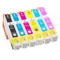 6-er Multipack Premium Drucker-Patronen kompatibel Epson...