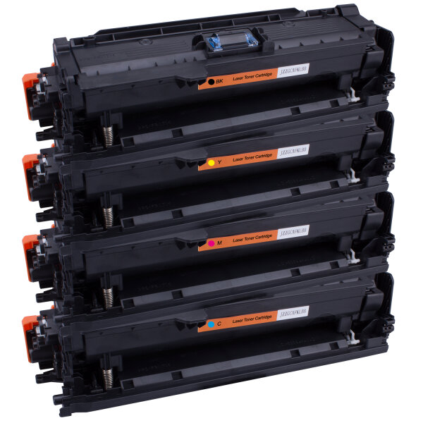 Premium Multipack Toner kompatibel HP (CE260X+CE261A+CE262A+CE263A / 648A+649X) BK+C+M+Y, 17.000/11.000 Seiten
