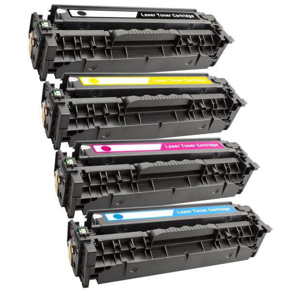 Premium Multipack Toner kompatibel HP (CE410X+CE411A+CE412A+CE413A / 305A+305X) BK+C+M+Y, 4.000/2.800 Seiten