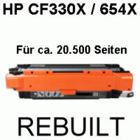Premium Toner kompatibel HP (CF330X / 654X) Black 20.500...