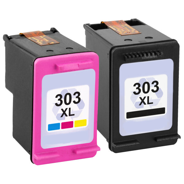 Premium Multipack Drucker-Patronen kompatibel HP (Nr.303XL) Black + Color, 20ml/18ml