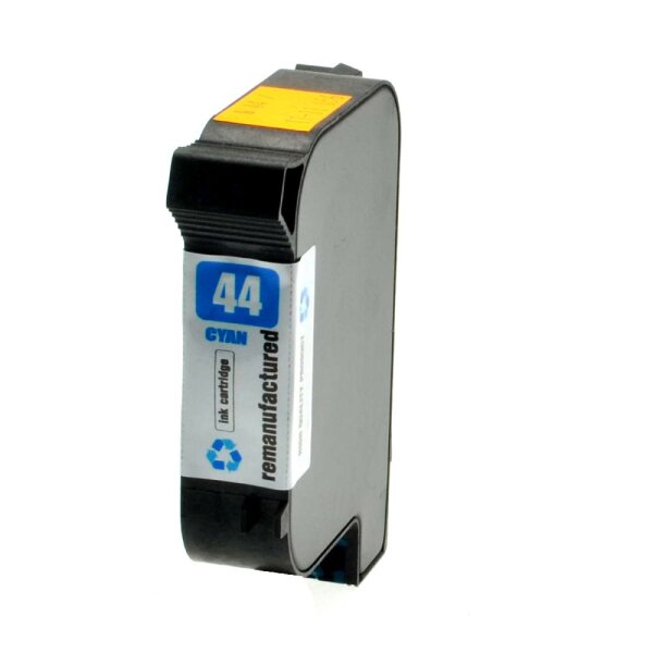 Premium Drucker-Patrone kompatibel HP (Nr.44 / 51644CE) Cyan 42ml