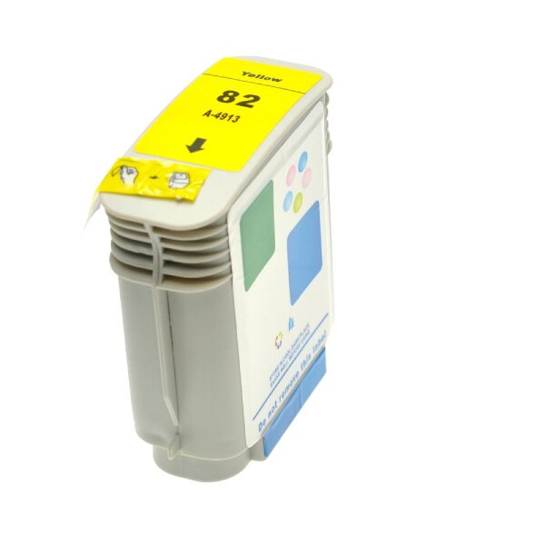 Premium Drucker-Patrone kompatibel HP (Nr.82 / C4913A) Yellow 69ml