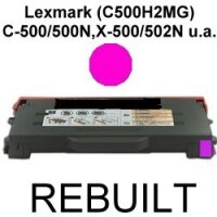 Premium Toner kompatibel Lexmark (C500H2MG) Magenta 3.000...