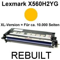 Premium Toner kompatibel Lexmark (X560H2YG) Yellow 10.000...