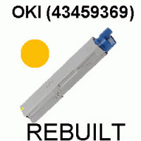 Premium Toner kompatibel Oki (43459369) Yellow 2.500 Seiten