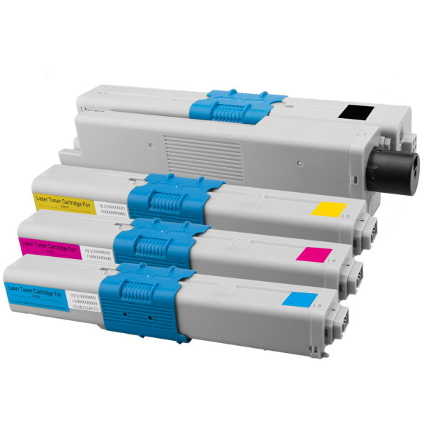 Premium Multipack Toner kompatibel Oki (44469804+44469722+44469723+44469724) BK+C+M+Y, je 5.000 Seiten